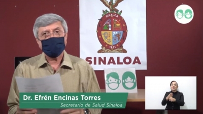 Sinaloa acumula 14,787 casos confirmados de COVID-19; hay 2,593 defunciones