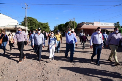 Anuncia gobernador Quirino Ordaz obra de pavimentación en Salvador Alvarado