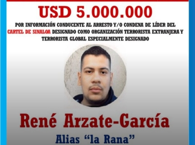 5 millones de d&oacute;lares por 'La Rana' y 'Aquiles', del C&aacute;rtel de Sinaloa, ofrece EEUU