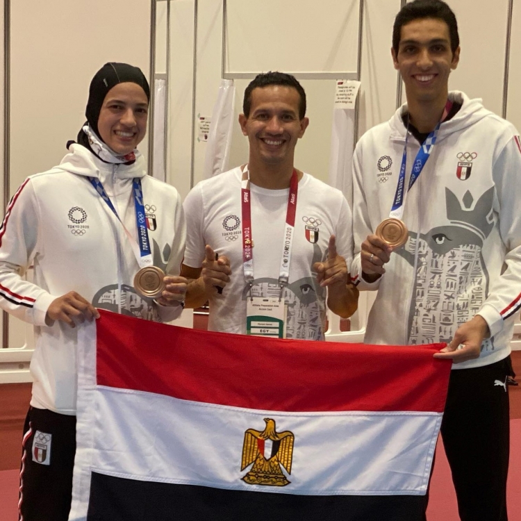 El entrenador mexicano de taekwondo Óscar Salazar ganó el bronce con Egipto