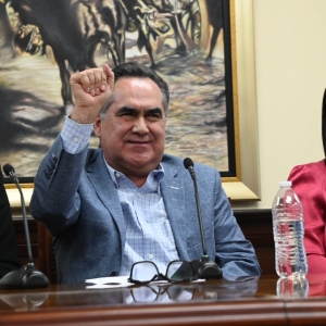El rector Jes&uacute;s Madue&ntilde;a agradece la apertura de Claudia Sheinbaum y Rub&eacute;n Rocha Moya