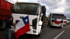 Transportistas de Chile se van a paro por el alza de precios e inseguridad de las rutas
