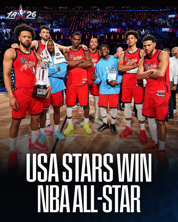 Equipo Stars brilla conquista el Juego de Estrellas 2026 de la NBA