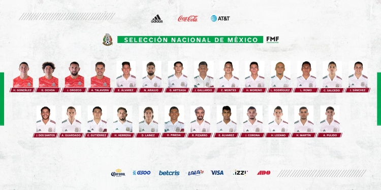 Quedó conformada la lista de 26 seleccionados mexicanos
