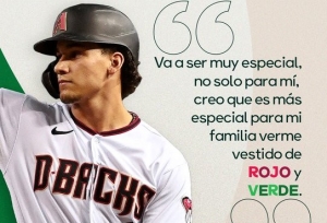 Alek Thomas quiere demostrar que es mexicano con su &eacute;xito, en el Cl&aacute;sico Mundial de Beisbol