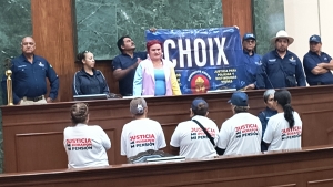 Los jubilados y pensionados de Guerreros Azules piden juicio pol&iacute;tico en contra de la alcaldesa de Choix, Yoneida G&aacute;mez, sentenci&oacute; Yesenia Rojo, abogada