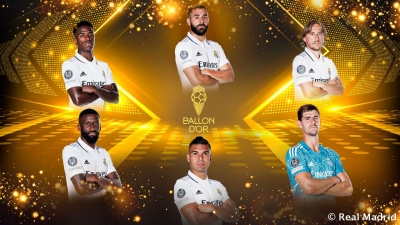 Eligen a cinco merengues al Bal&oacute;n de Oro 2022