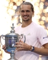 Alem&aacute;n Alexander Zverev por fin es campe&oacute;n del US Open ante un estadounidense