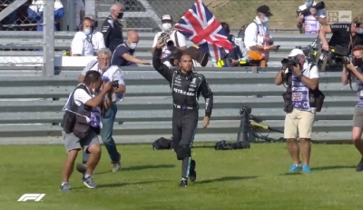 En accidentada y pol&eacute;mica carrera Hamilton gan&oacute; el GP Brit&aacute;nico