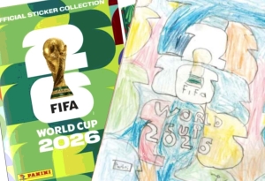 Ni&ntilde;o dibuja su propio &aacute;lbum del Mundial; utiliza el pensamiento divergente
