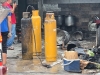 Mujer sufre quemaduras durante explosi&oacute;n de cilindros de gas en Aguaruto
