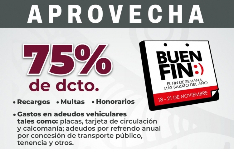 Gobierno del Estado ofrecer&aacute; descuentos en tr&aacute;mites vehiculares por el Buen Fin
