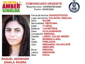 &iexcl;Ayuda a localizar Raquel Adanhari!
