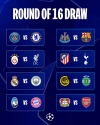 Configurados los duelos de Octavo de final de la Champions League