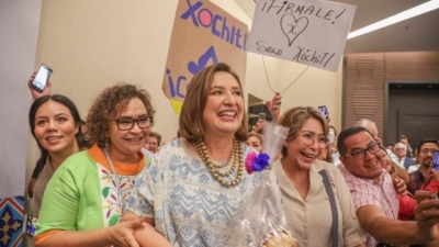 X&oacute;chitl G&aacute;lvez asegura que ya tiene 190 mil firmas y que prefiere debatir con Marcelo Ebrard