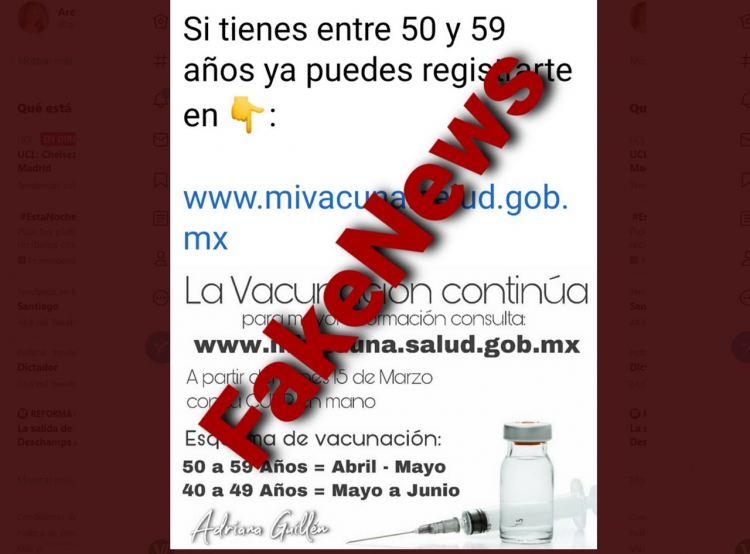 Desmiente secretario de Salud “fake news” sobre falsa vacunación a menores de 60 años