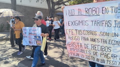 Ciudadanos ejercer&aacute;n demanda mercantil contra la CFE, tras marchar en Culiac&aacute;n