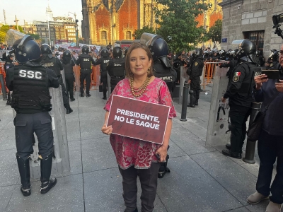 'Batean' a X&oacute;chitl G&aacute;lvez en La Ma&ntilde;anera; "seguir&eacute; luchando", asegura la Senadora