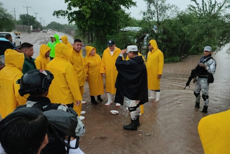 Protecci&oacute;n Civil atiende damnificados en Estaci&oacute;n Bamoa con refugio temporal