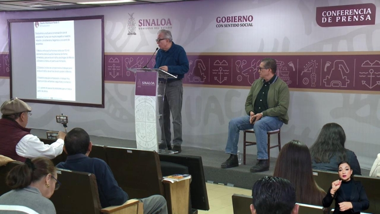Respalda Rocha Moya actuaci&oacute;n de la Presidenta Sheinbaum sobre respuesta arancelaria ante Estados Unidos
