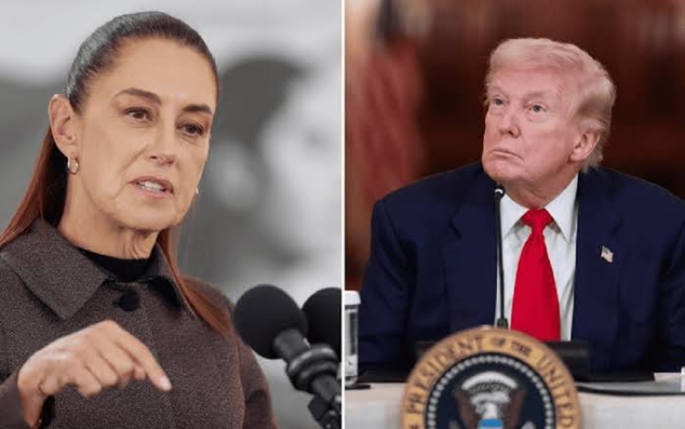 Sheinbaum contesta a cr&iacute;tica de Trump hacia el Gobierno mexicano de no permitir la entrada de fuerzas estadounidenses para combatir a c&aacute;rteles