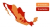 15 estados permanecen en riesgo máximo en el Semáforo epidémico en México