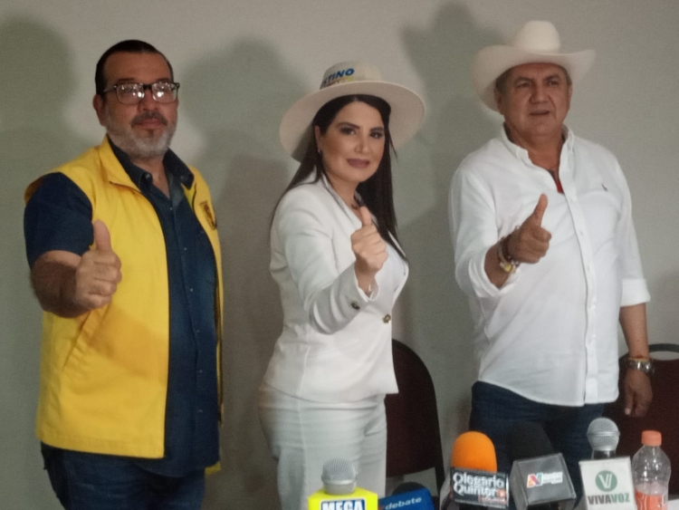 Confirmó Siria Quiñónez que se suma al candidato Faustino Hernández