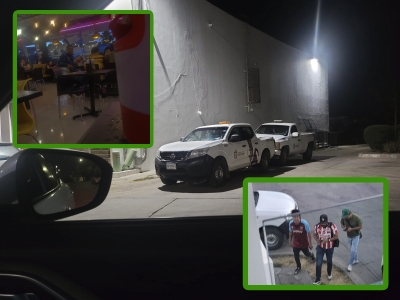 Acuden a bar en veh&iacute;culos oficiales trabajadores del Ayuntamiento de Culiac&aacute;n