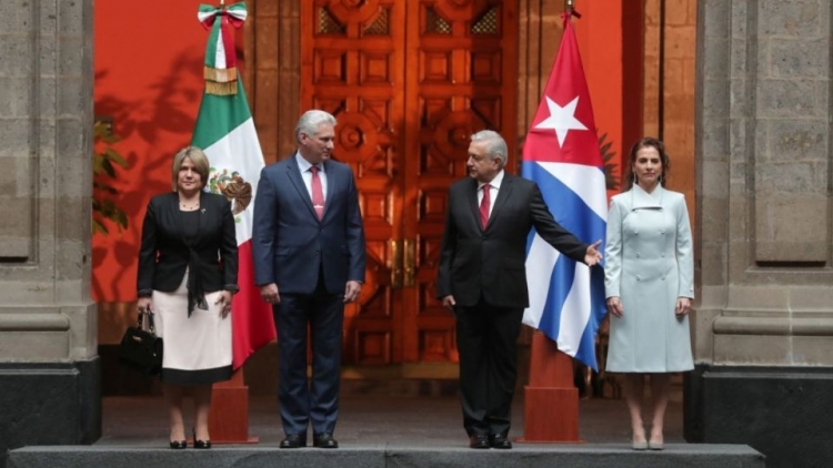 &quot;Aquí estamos, hermano López Obrador, para lo que necesite”: presidente de Cuba reitera su apoyo a México