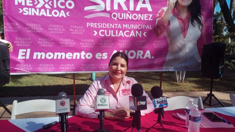 Present&oacute; la candidata a la alcald&iacute;a de Culiac&aacute;n Siria Qui&ntilde;onez su plataforma electoral