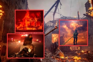 Llamas destruyen casas y vecindarios de Pacific Palisades, en Los &Aacute;ngeles, California; m&aacute;s de 30 mil personas huyen del fuego