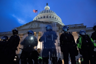 Policias en el Congreso de EE.UU.