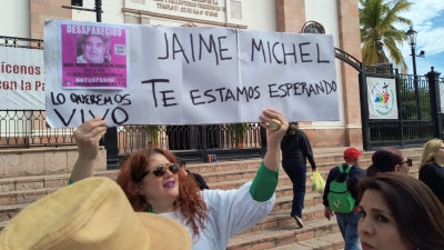Exigen que aparezca con vida el transportista Jaime Palazuelos Jr.