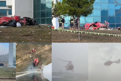 Helic&oacute;ptero ambulancia se estrella contra hospital en Turqu&iacute;a; hay 4 fallecidos