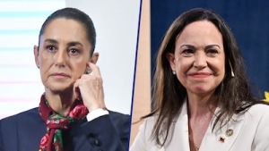 Sheinbaum evita felicitar a Mar&iacute;a Corina Machado por el Premio Nobel de La Paz; pide no intervenci&oacute;n en Venezuela