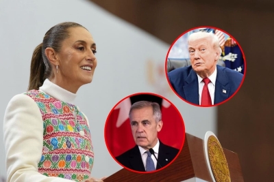 Sheinbaum asegura que M&eacute;xico defender&aacute; el T-MEC y buscar&aacute; di&aacute;logo directo con Canad&aacute; y EEUU para que no se rompa
