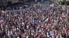 En Roma manifestantes salen a las calles en contra del uso de cubrebocas y vacunas