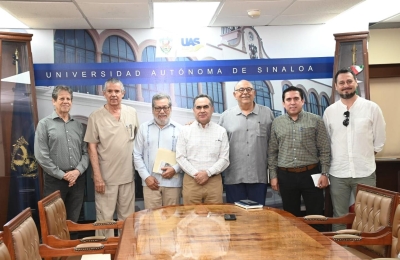 El Rector Jes&uacute;s Madue&ntilde;a se re&uacute;ne con Fundaci&oacute;n UAS para analizar el proyecto "Universo Rosalino"