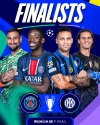 París Saint-Germain-Inter de Milán por el título de la Champions League