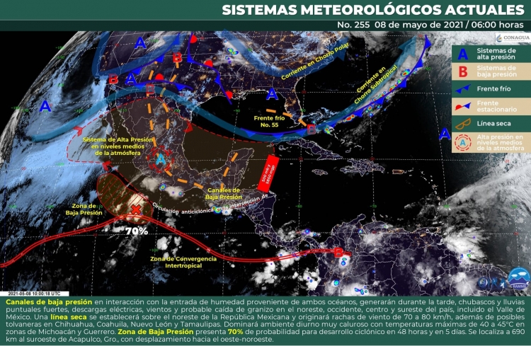 Contin&uacute;an las temperaturas c&aacute;lidas para el Norte del Pa&iacute;s