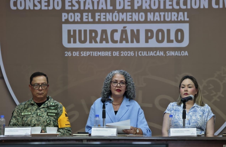 Preparados los tres &oacute;rdenes de Gobierno para atender posibles contingencias del "Hurac&aacute;n Polo" en Sinaloa: Gobernadora Graciela Dom&iacute;nguez