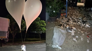 Kim Jong-Un envía globos llenos de basura y estiércol a su rival Corea del Sur