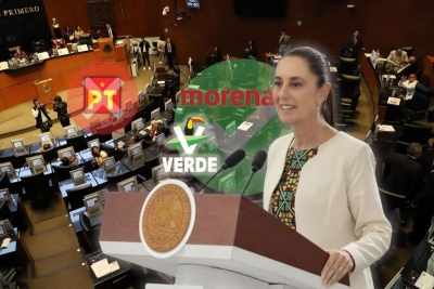 Avanza "Plan B" electoral de Sheinbaum en comisiones del Senado; PT se desmarca y rechaza su apoyo