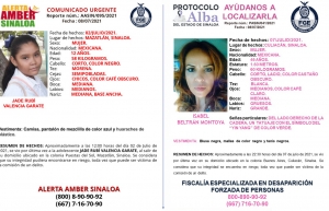 Desparecen Jade Rub&iacute; e Isabel en Mazatl&aacute;n y Culiac&aacute;n