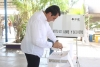 Cumple Rigo Mejía con su obligación de votar; espera que le vaya bien a Navolato