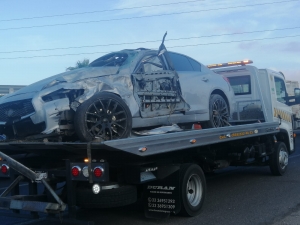 Muere militar en volcadura carretera, en Los Mochis