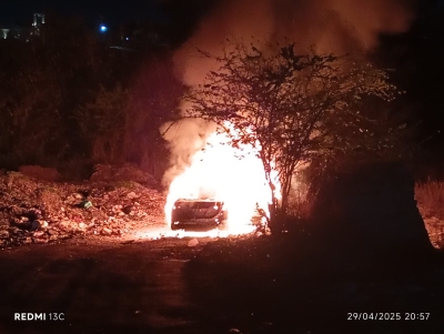 Carbonizan a un hombre en la cajuela del auto, a espaldas del Congreso del Estado, en Culiacán