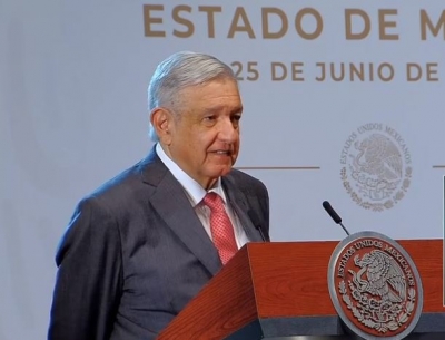L&oacute;pez Obrador se mantiene optimista ante proyecci&oacute;n de la ca&iacute;da econ&oacute;mica
