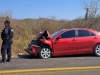 Dos mujeres y un hombre quedan lesionados tras choque en la carretera Culiac&aacute;n-Sanalona