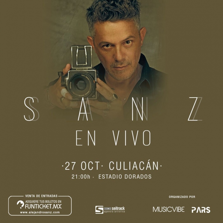 Alejandro Sanz regresa a Culiacán el 27 de octubre